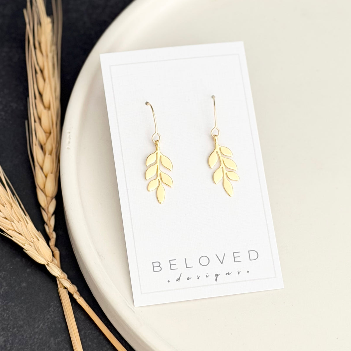Vine Earrings | Gold