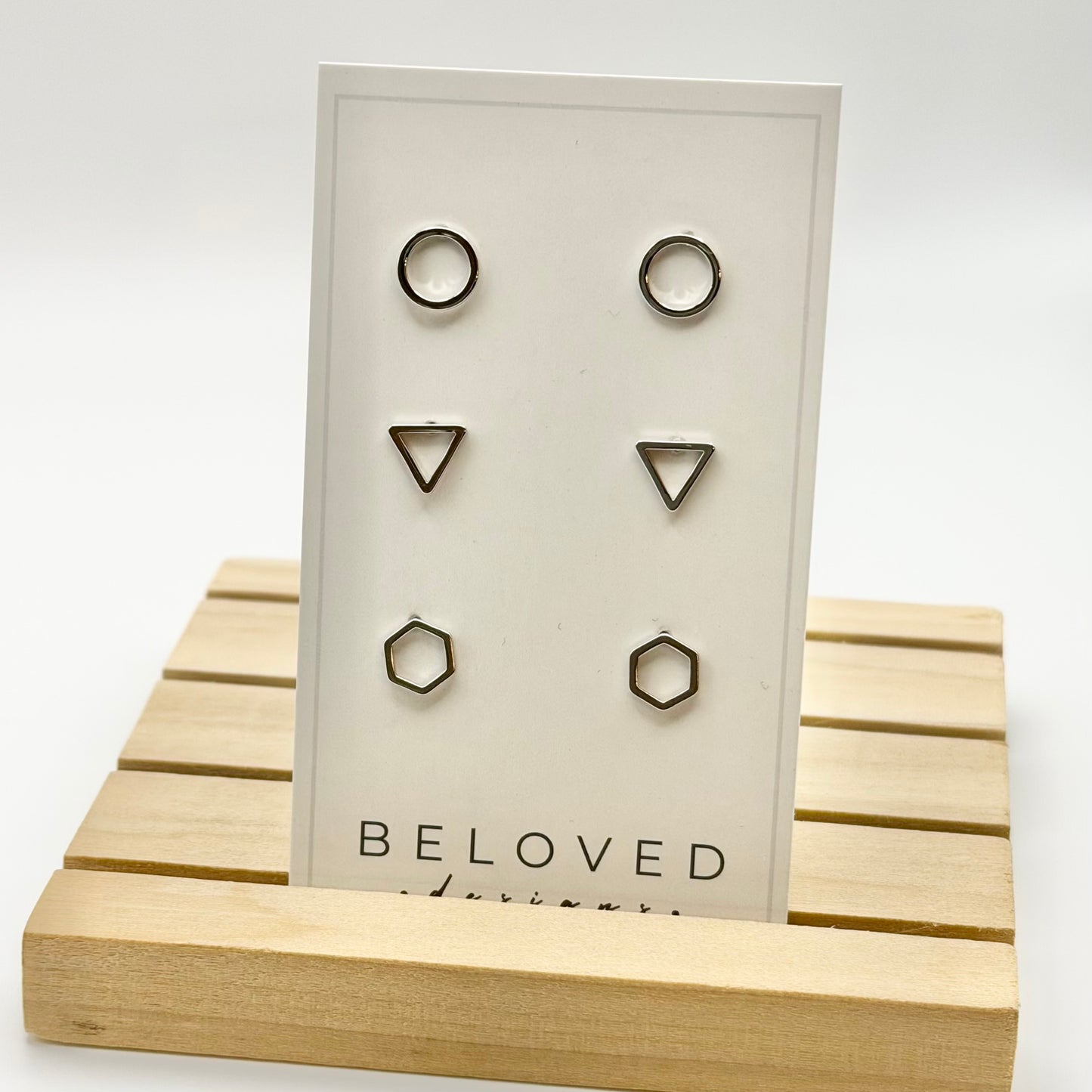 Triple Stud Earring Set 2 | Rhodium