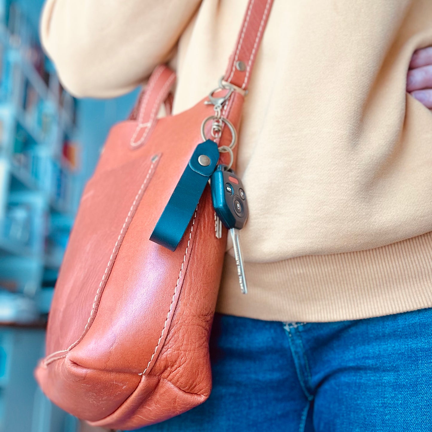 Leather Keychain