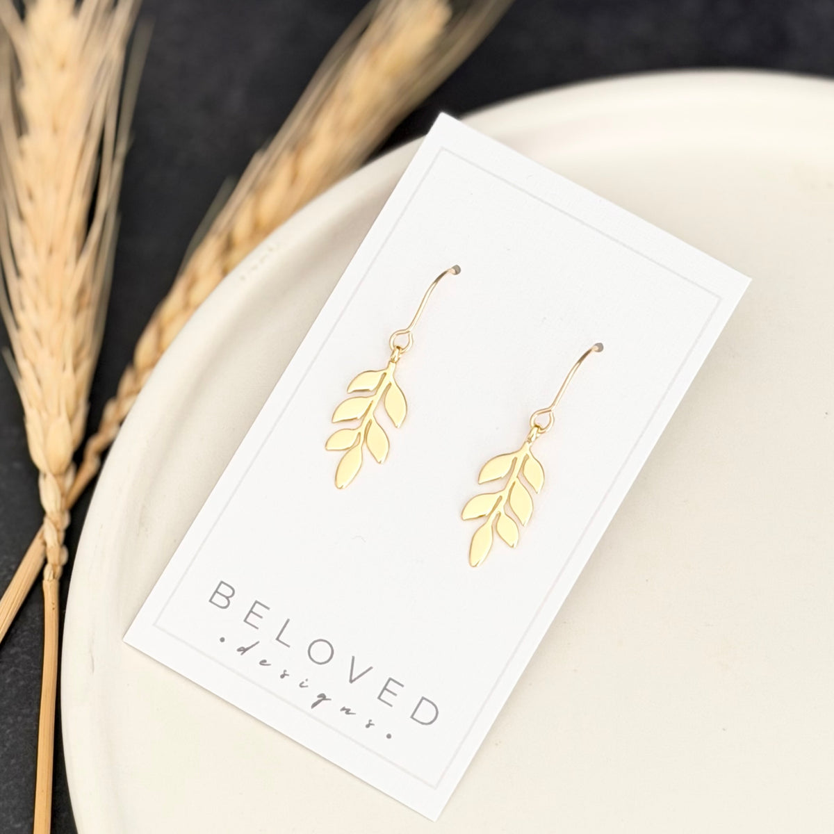 Vine Earrings | Gold