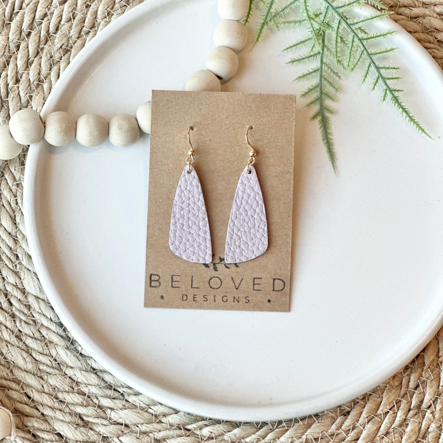 Pastel Drop Leaf Earrings