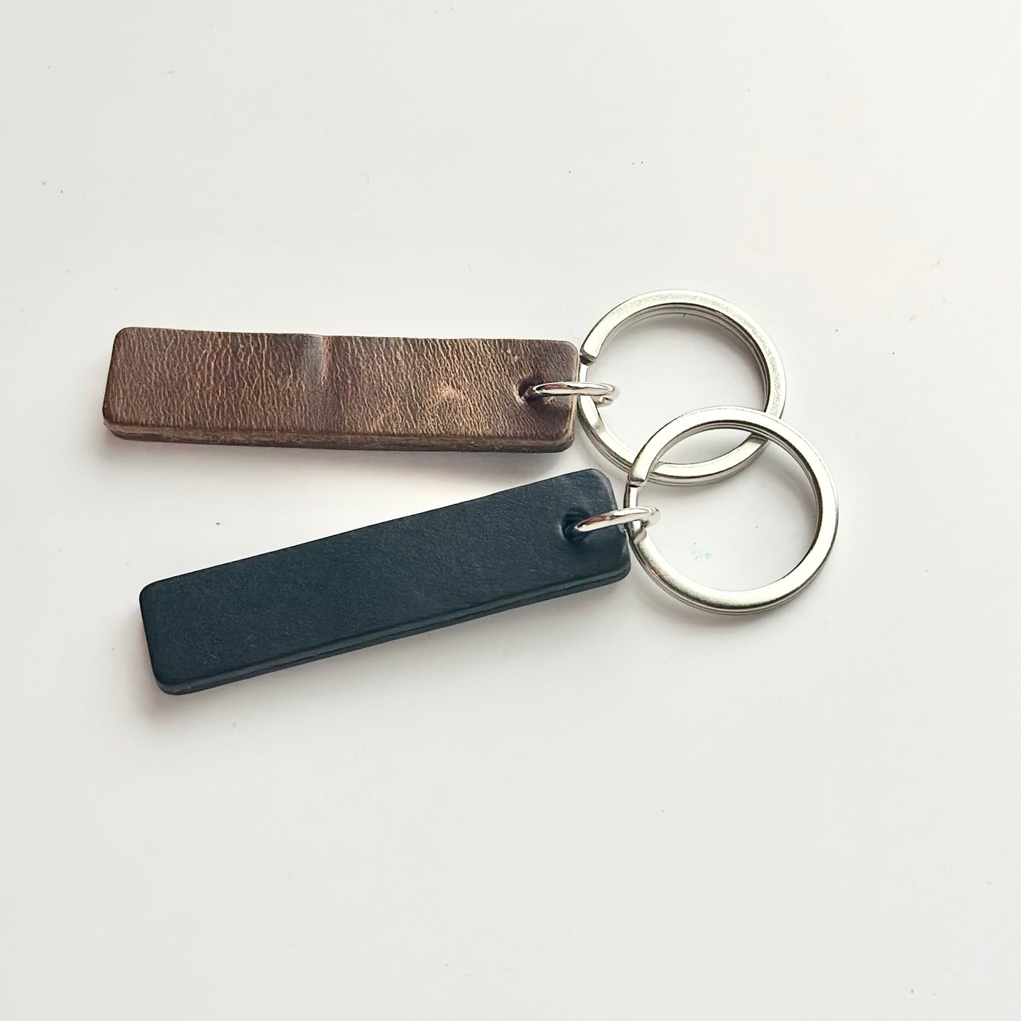 Leather Tab Keychain