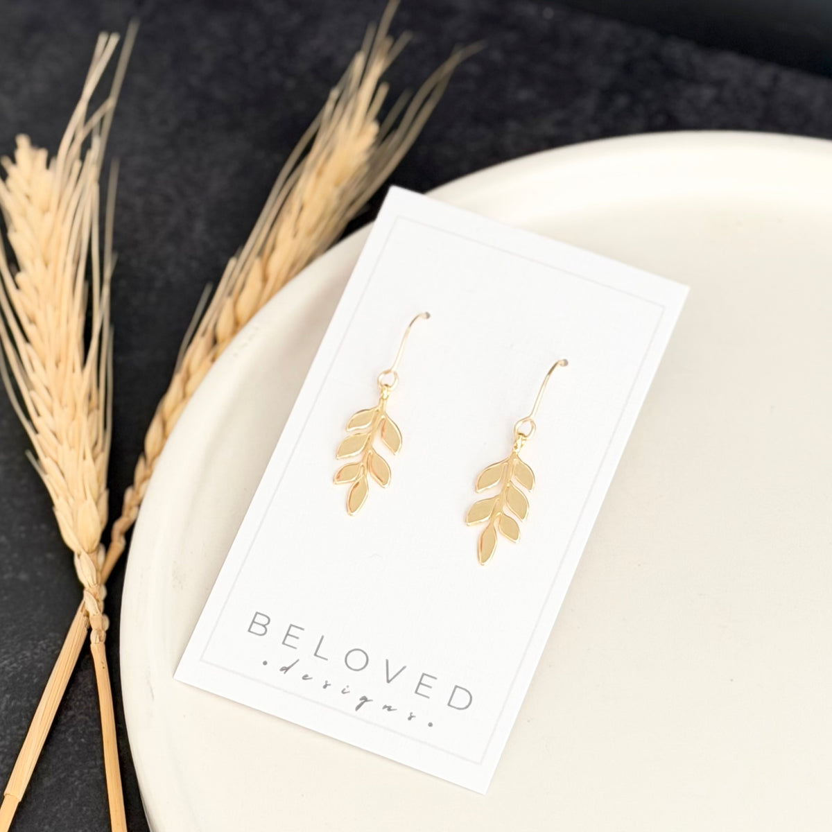 Vine Earrings | Gold
