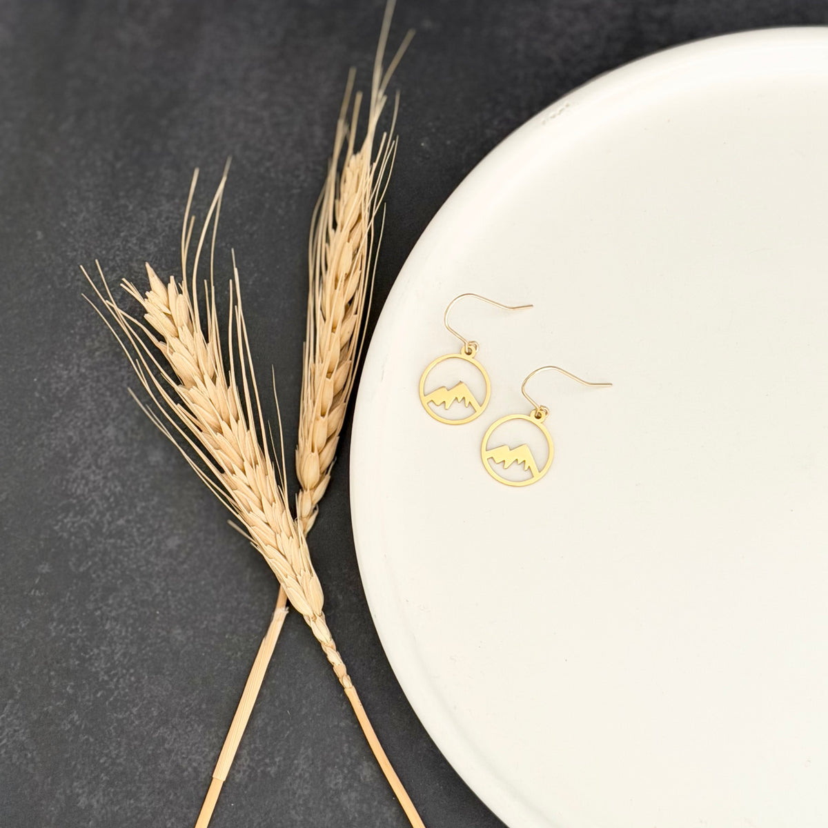Mountain Earrings | Small Gold