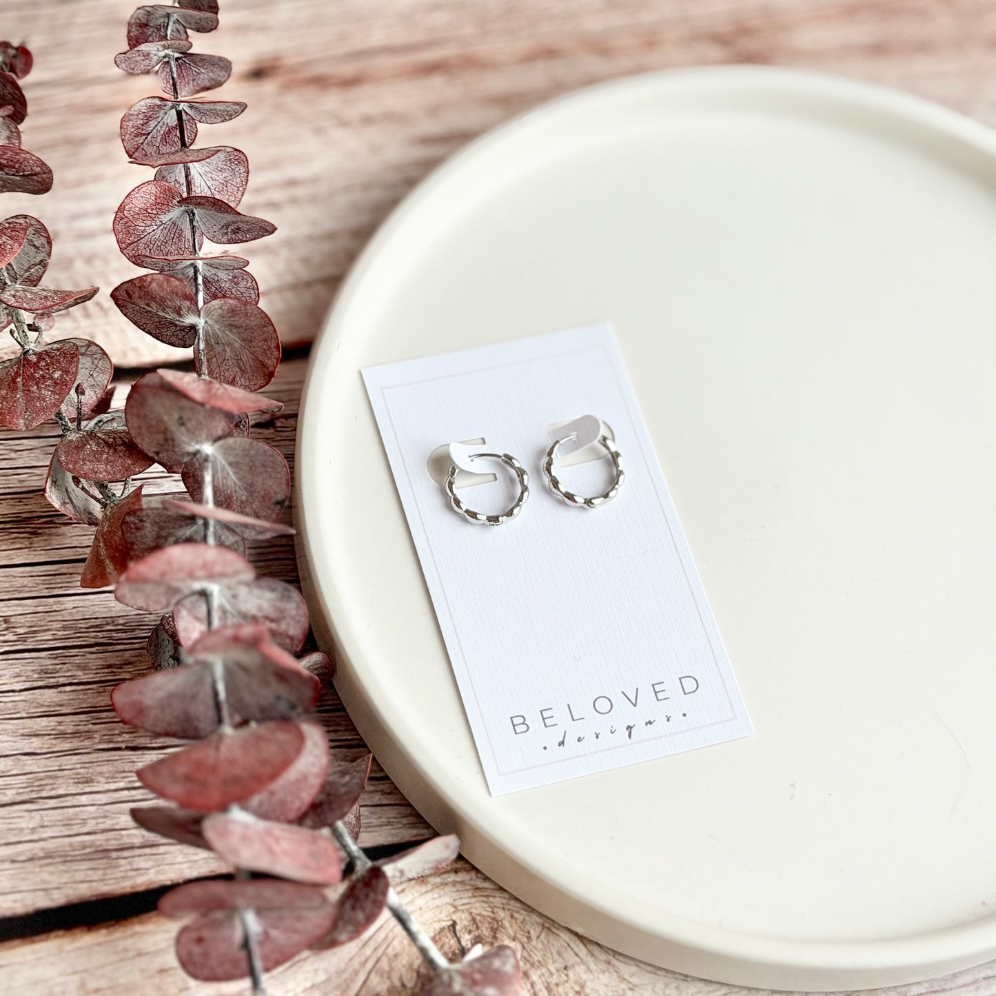 Bubble Huggies | Rhodium