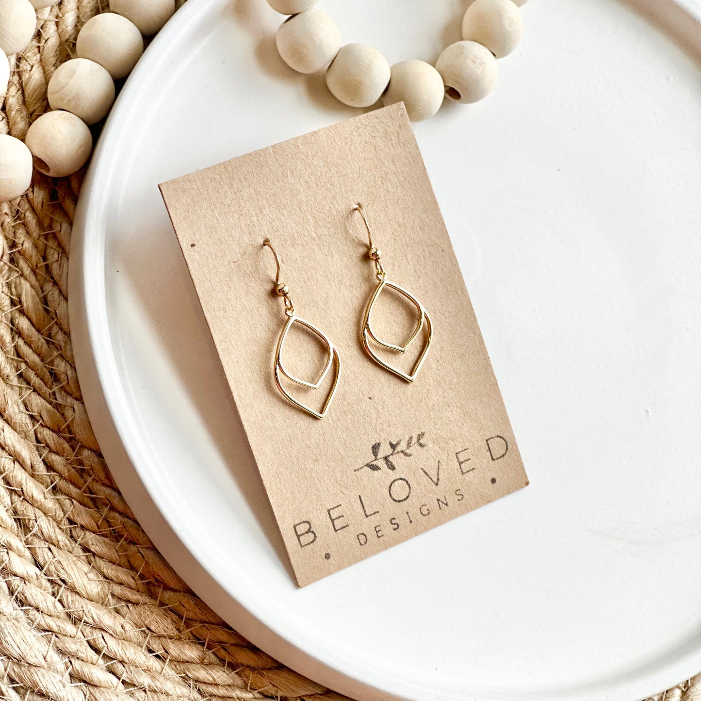 Gold Drop Earrings