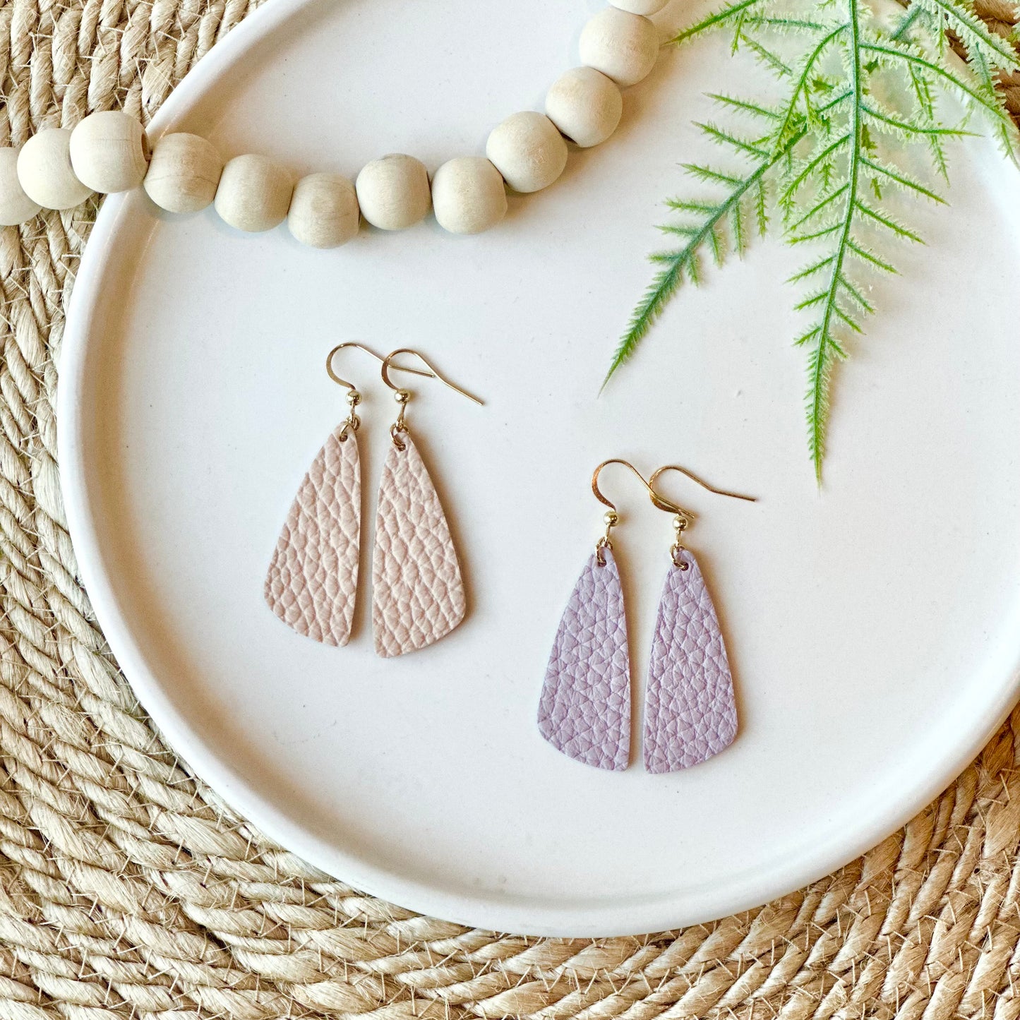 Pastel Drop Leaf Earrings