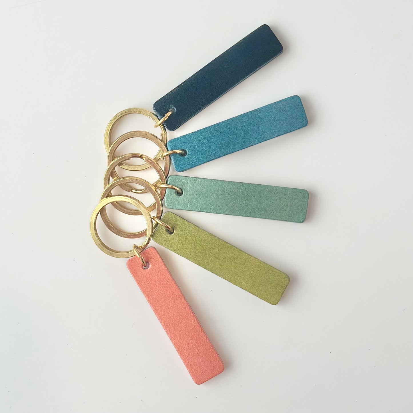 Leather Tab Keychain