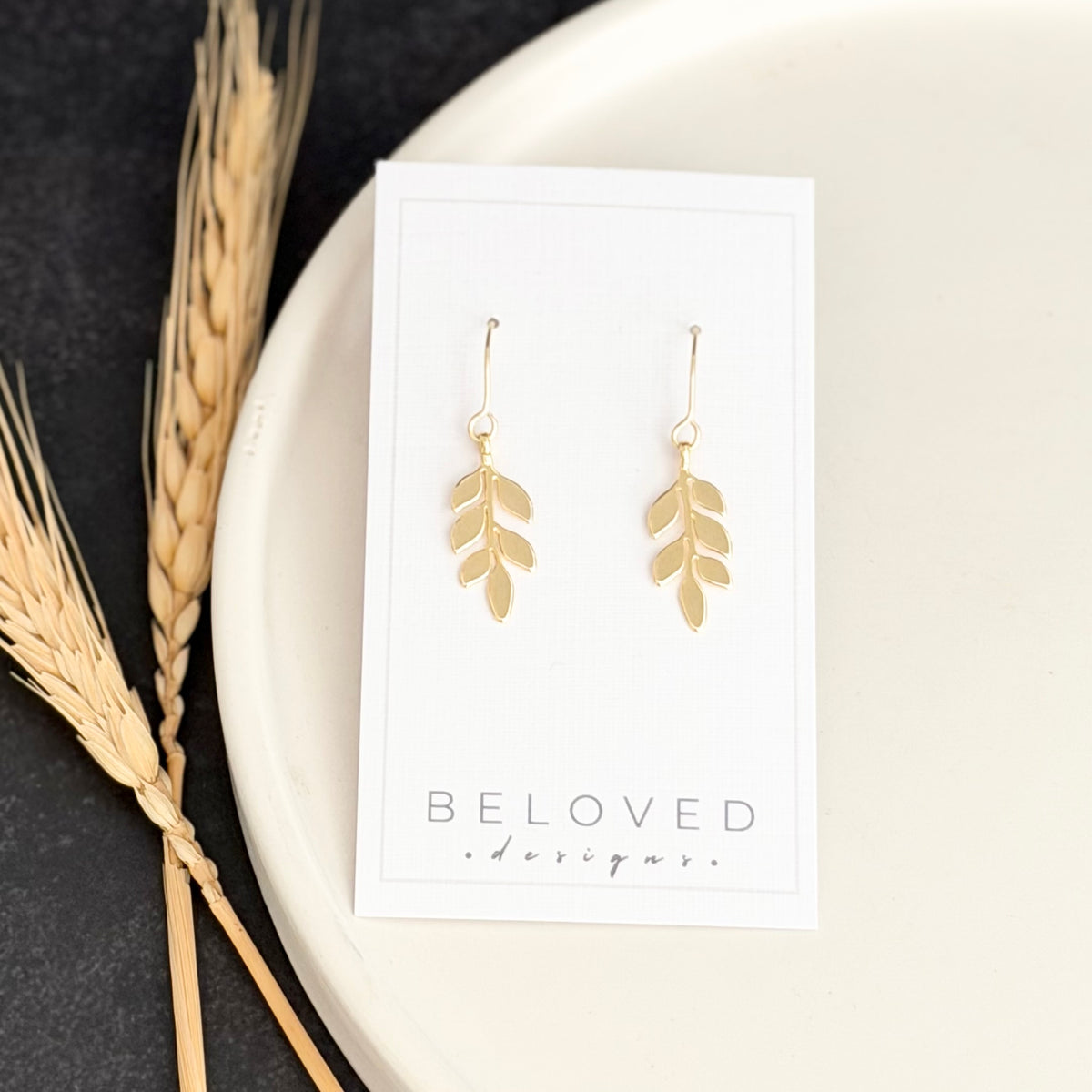 Vine Earrings | Gold