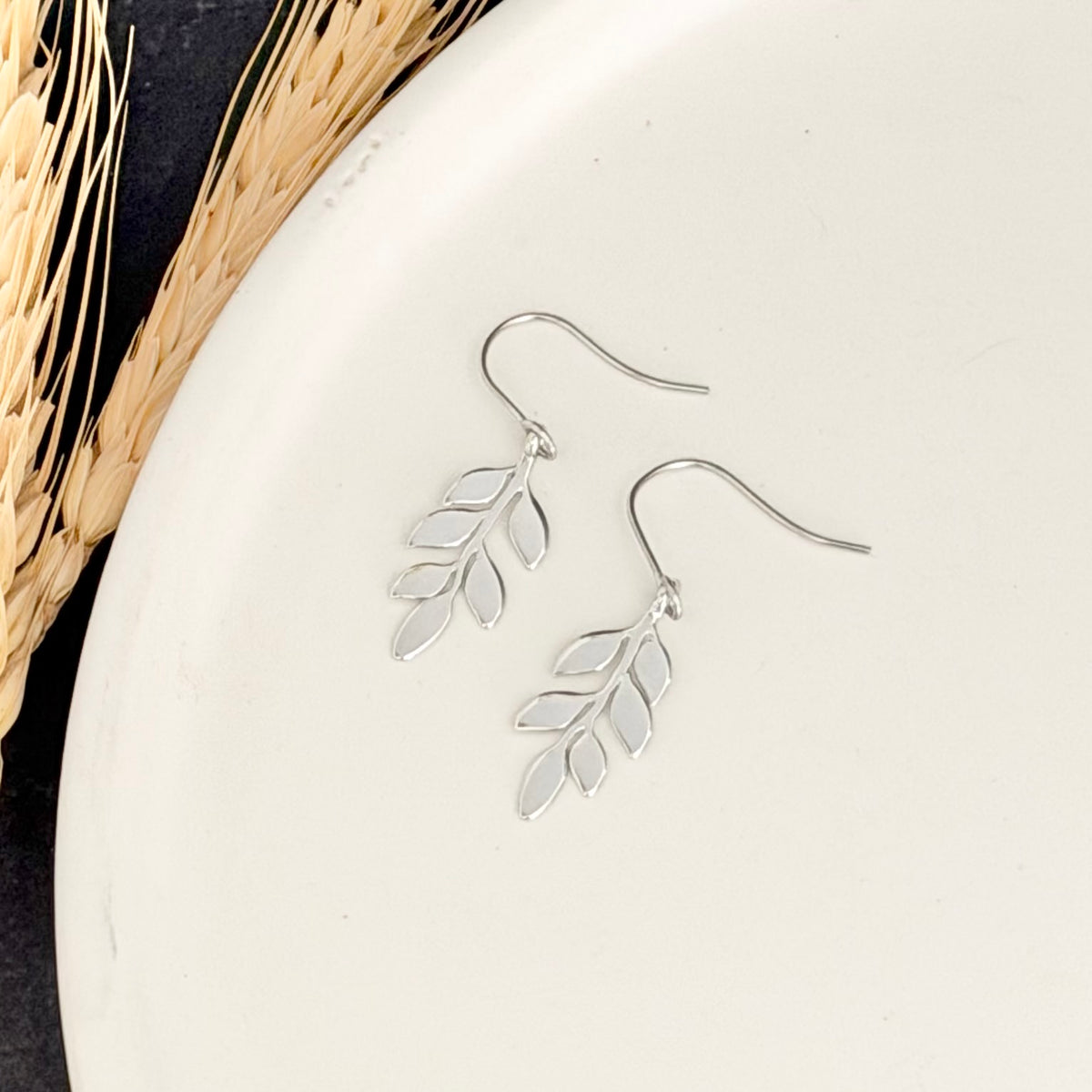 Vine Earrings | Rhodium