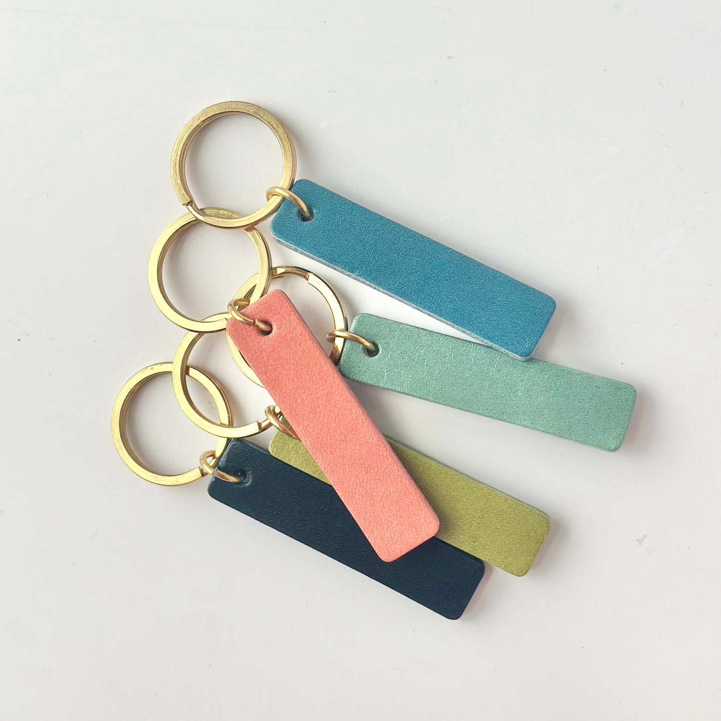 Leather Tab Keychain