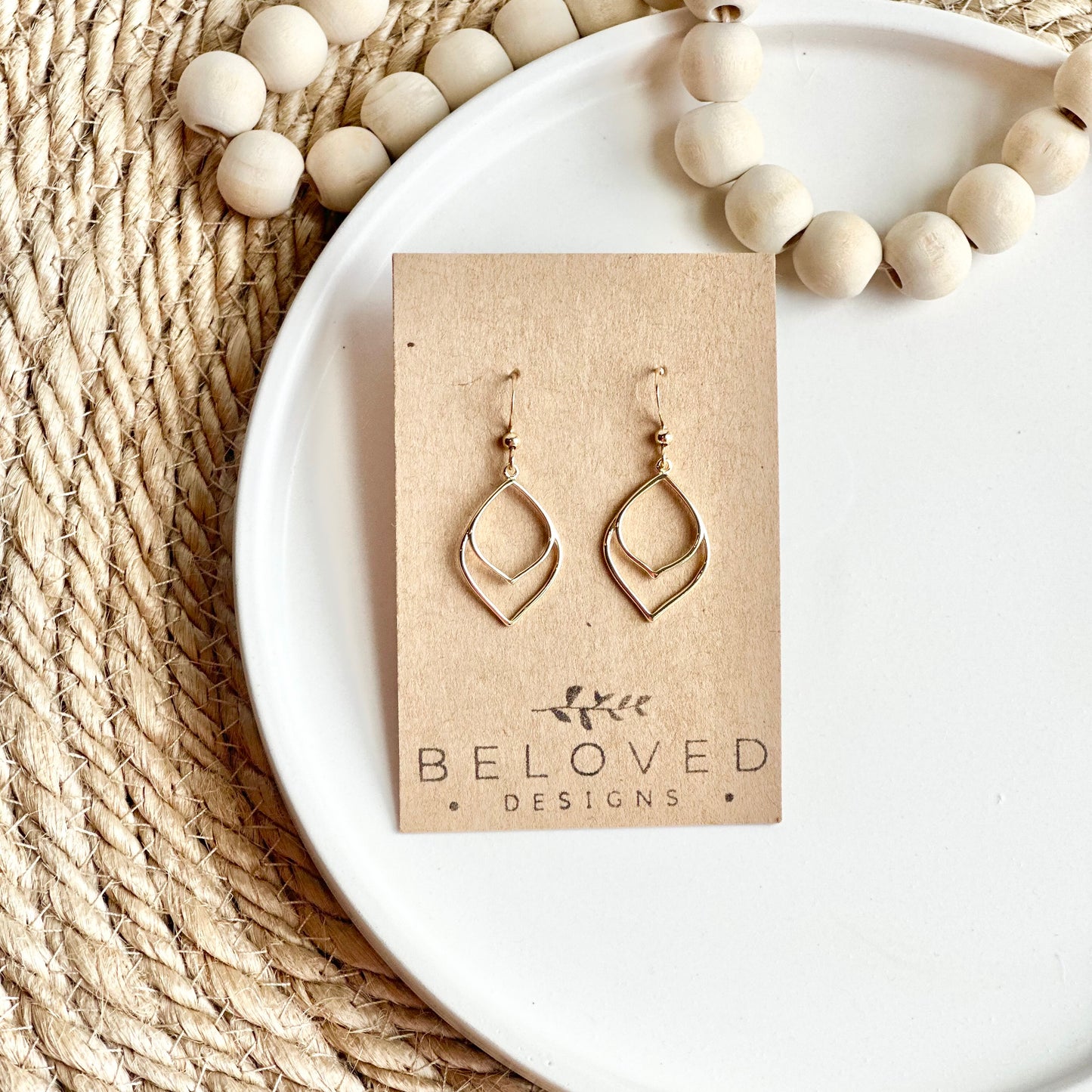 Gold Drop Earrings