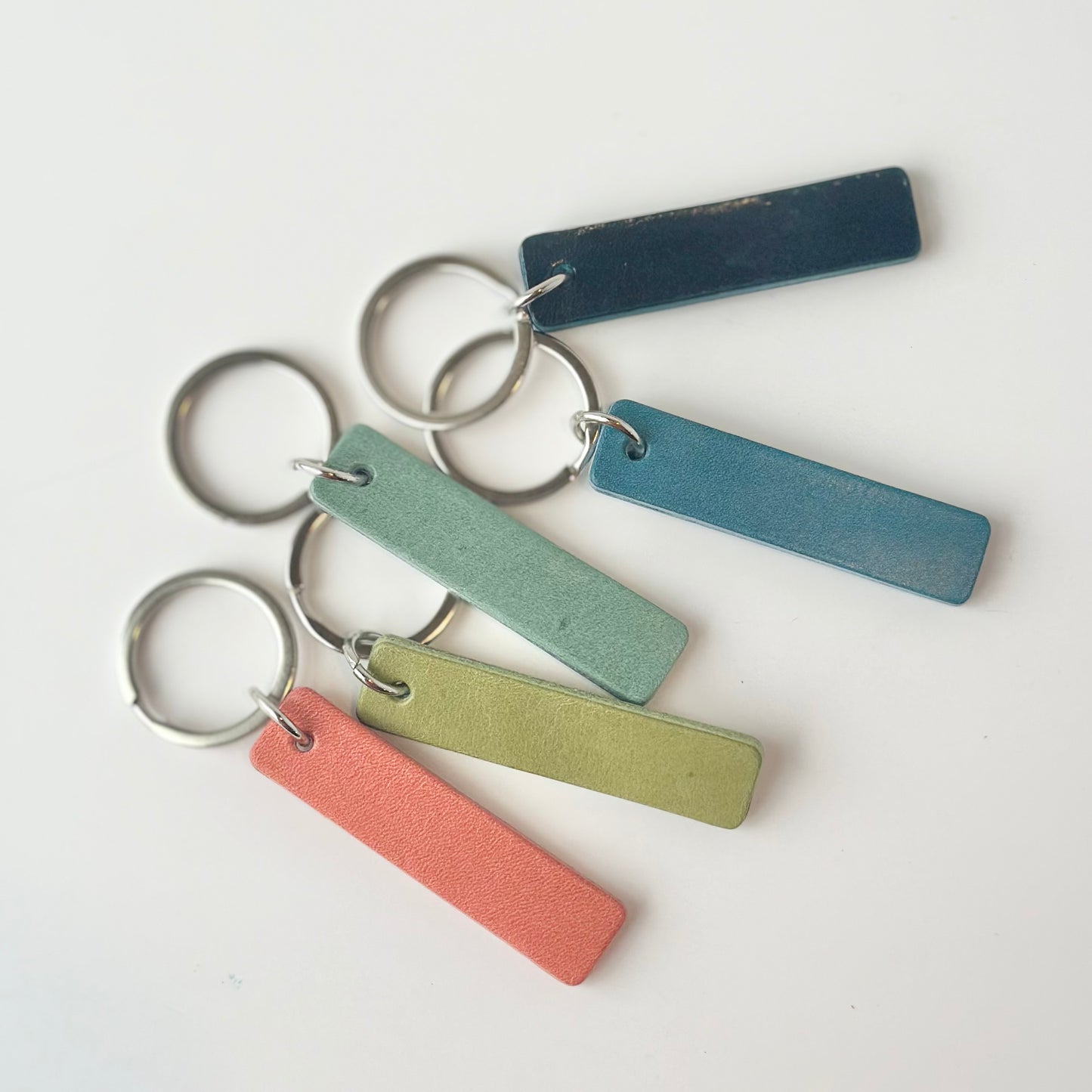 Leather Tab Keychain