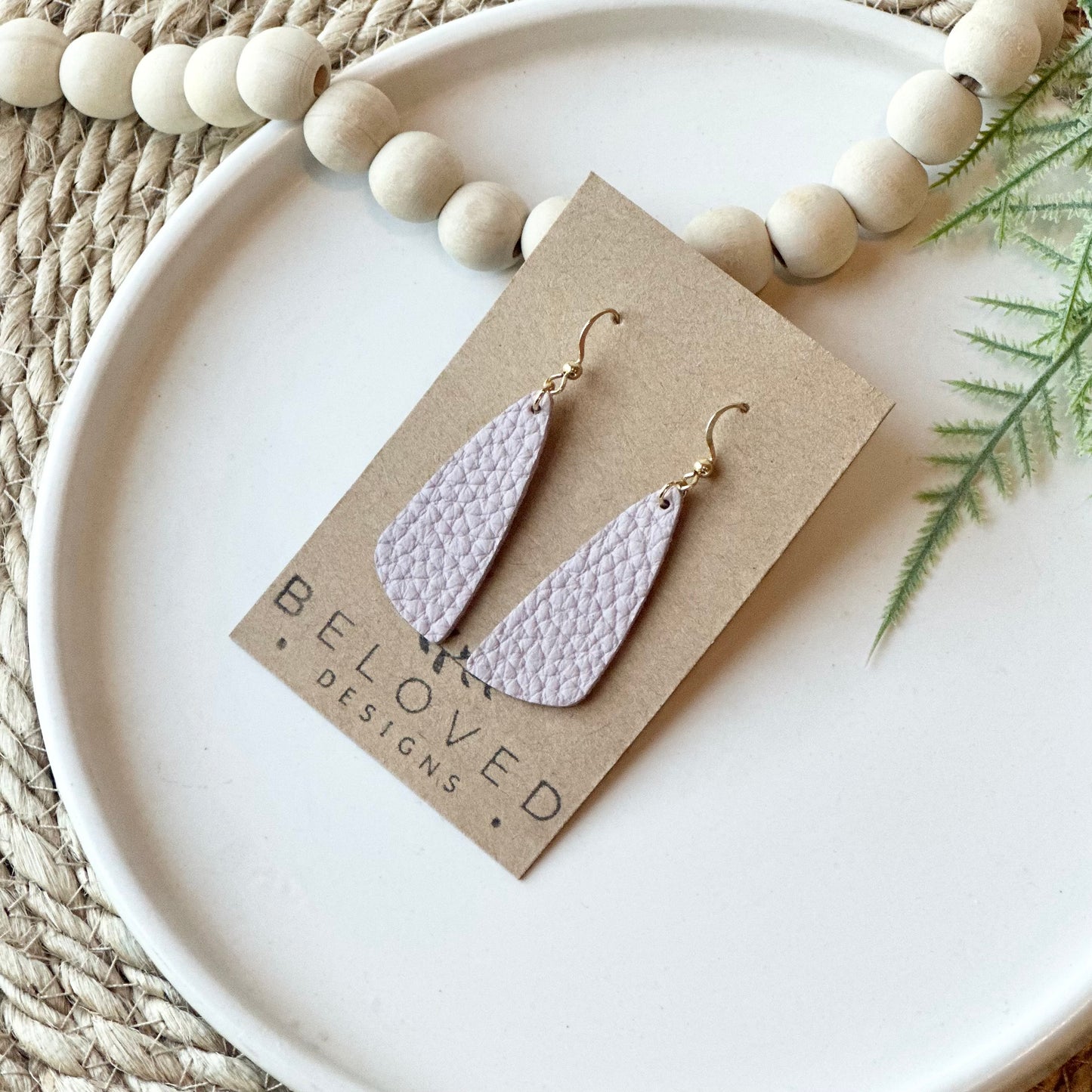 Pastel Drop Leaf Earrings