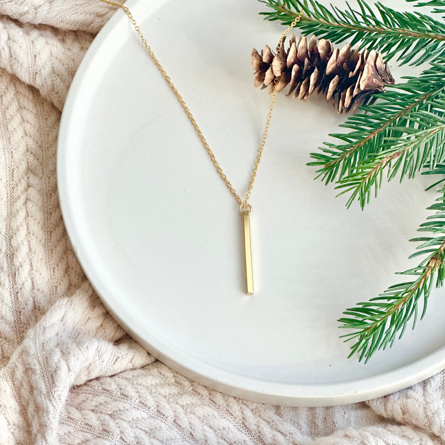 Long Bar Necklace