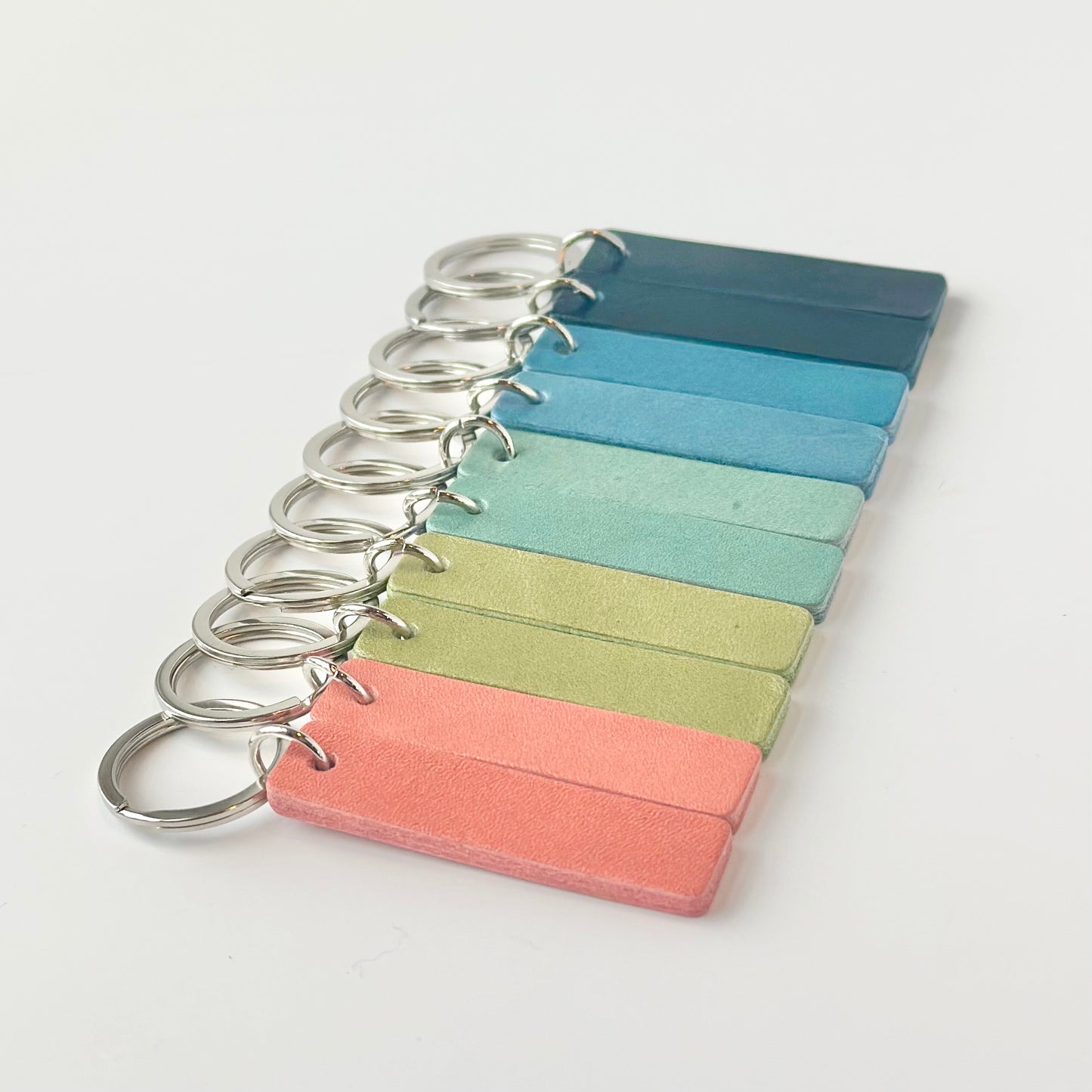 Leather Tab Keychain