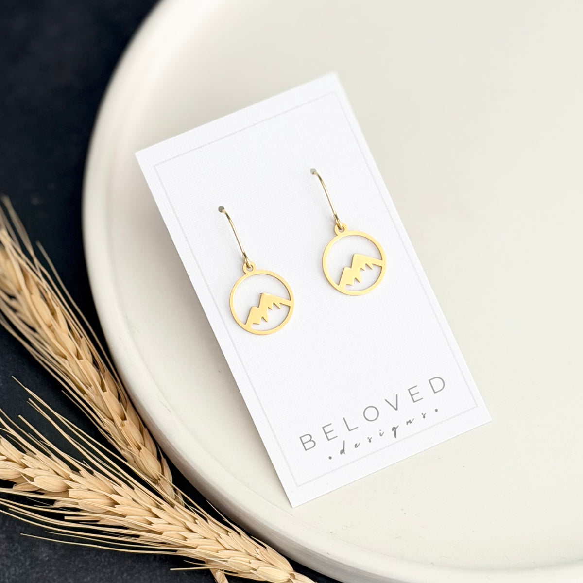 Mountain Earrings | Small Gold