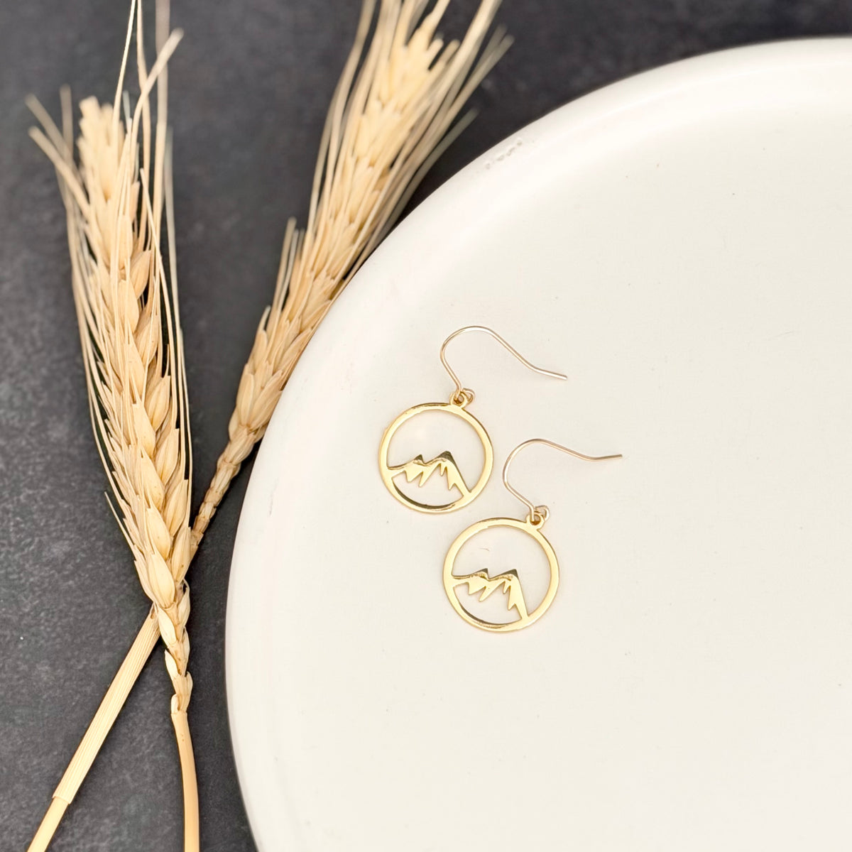 Mountain Earrings | Gold