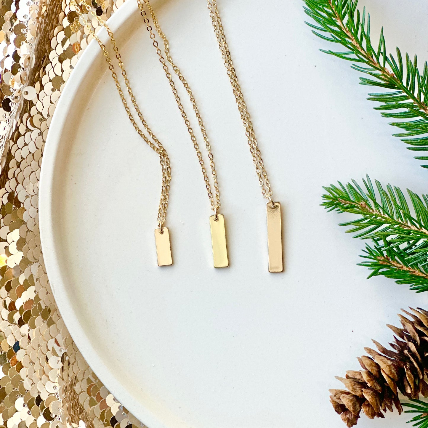 Gold Bar Necklace