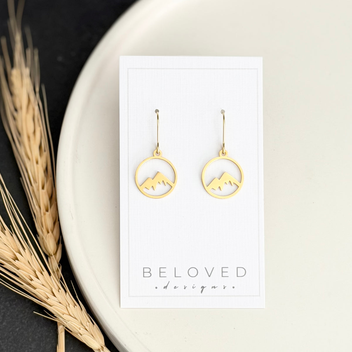 Mountain Earrings | Small Gold
