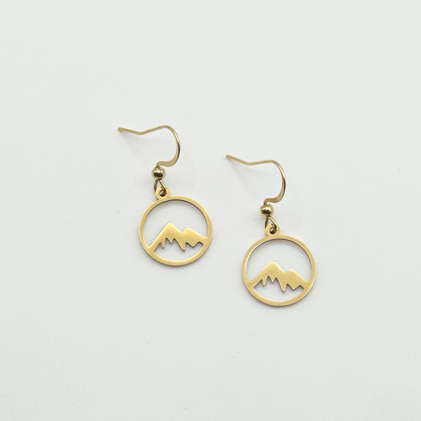 Mountain Earrings | Small Gold