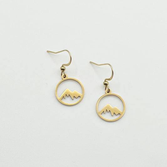 Mountain Earrings | Small Gold