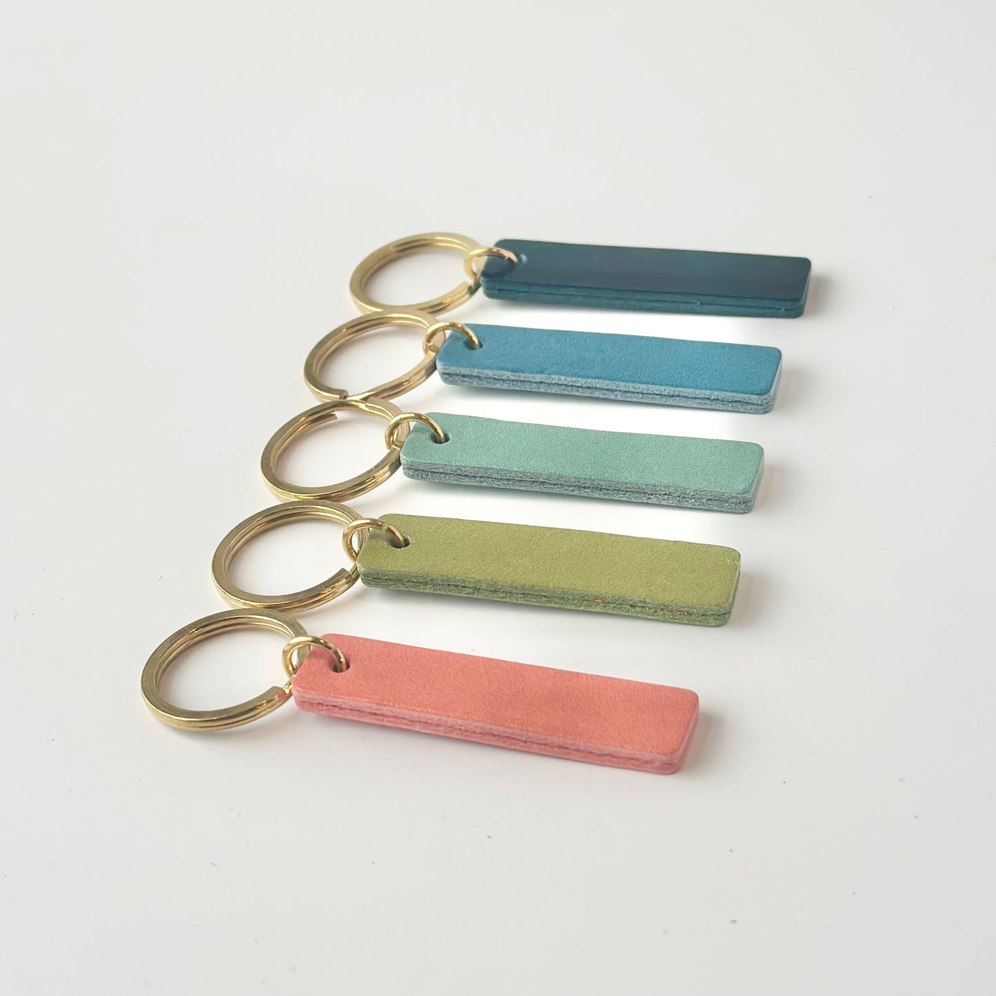 Leather Tab Keychain