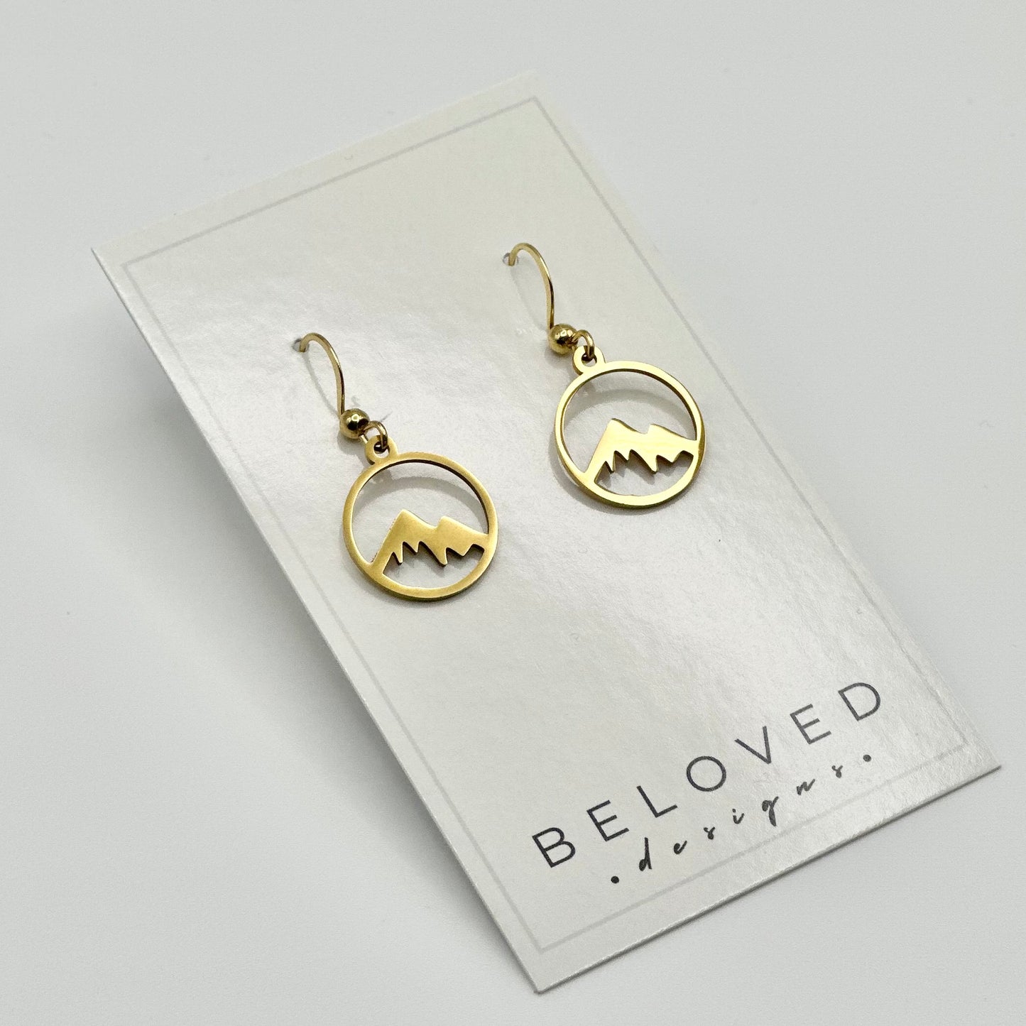 Mountain Earrings | Small Gold