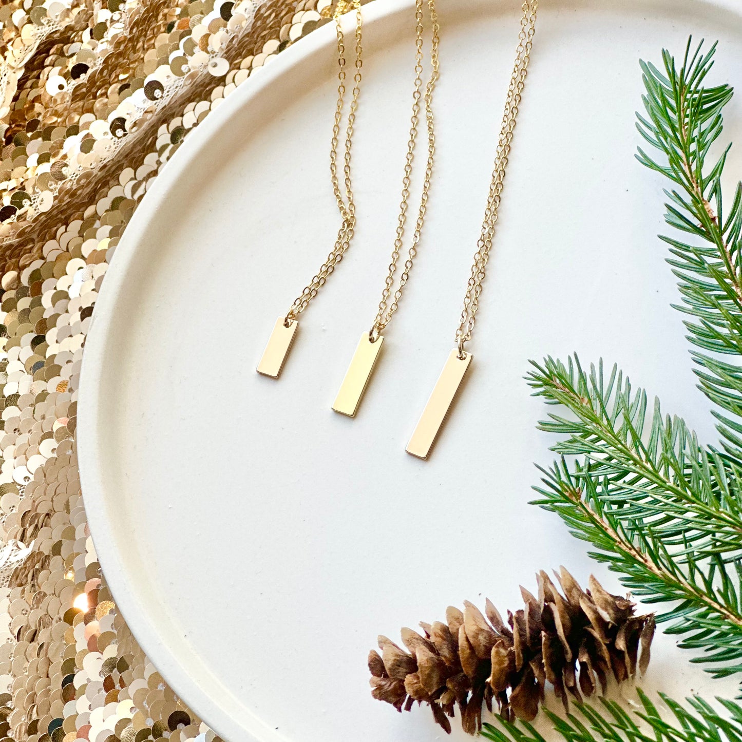 Gold Bar Necklace