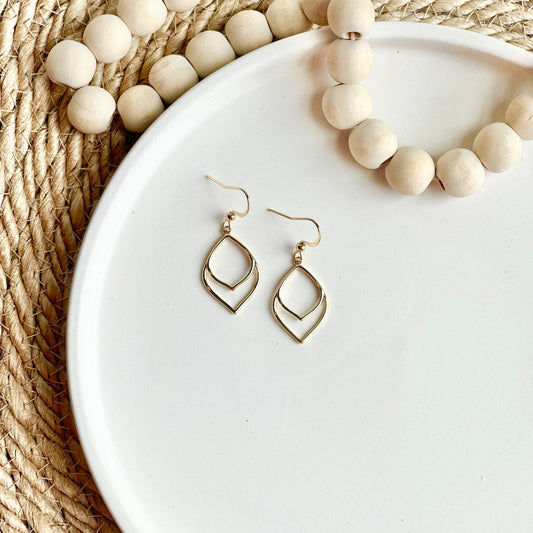 Gold Drop Earrings