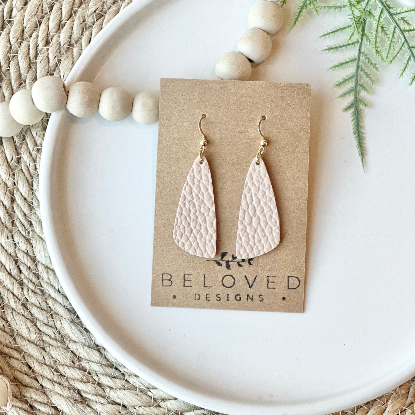 Pastel Drop Leaf Earrings