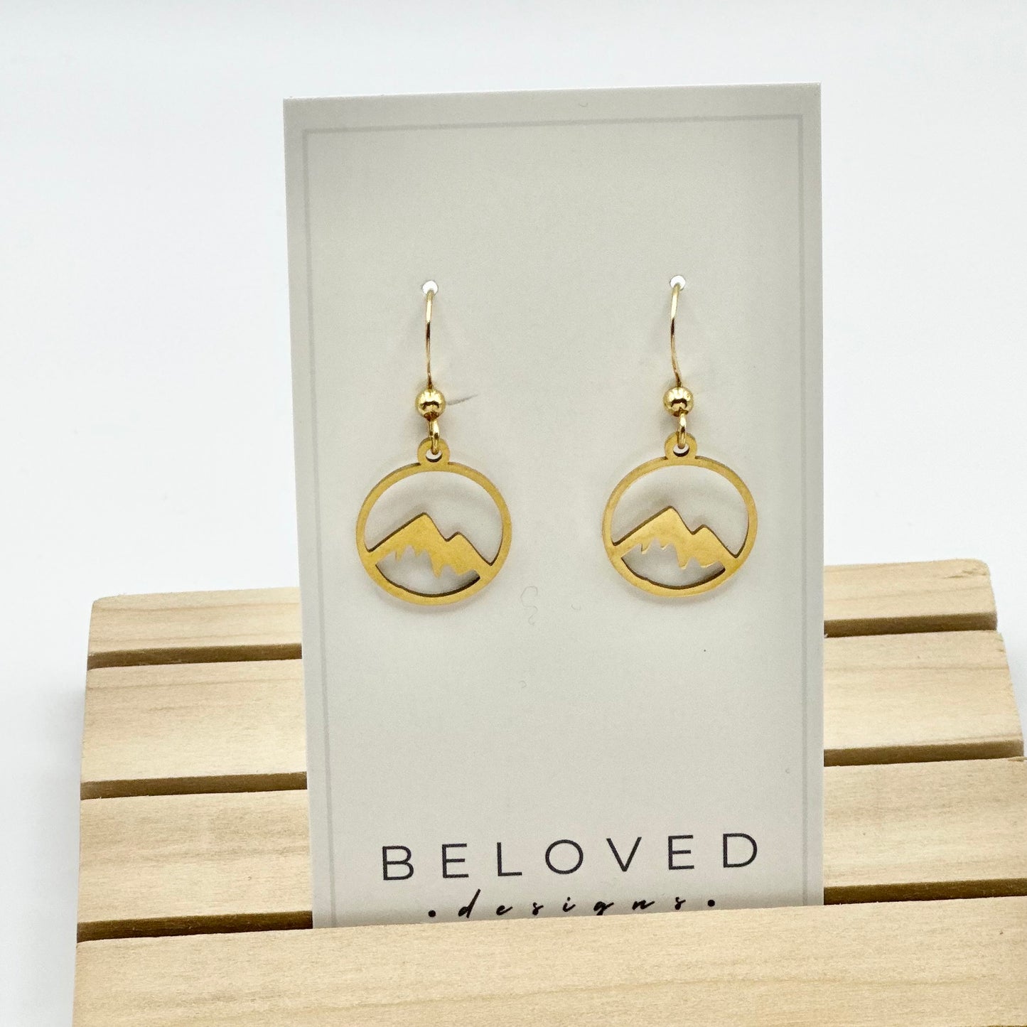 Mountain Earrings | Small Gold