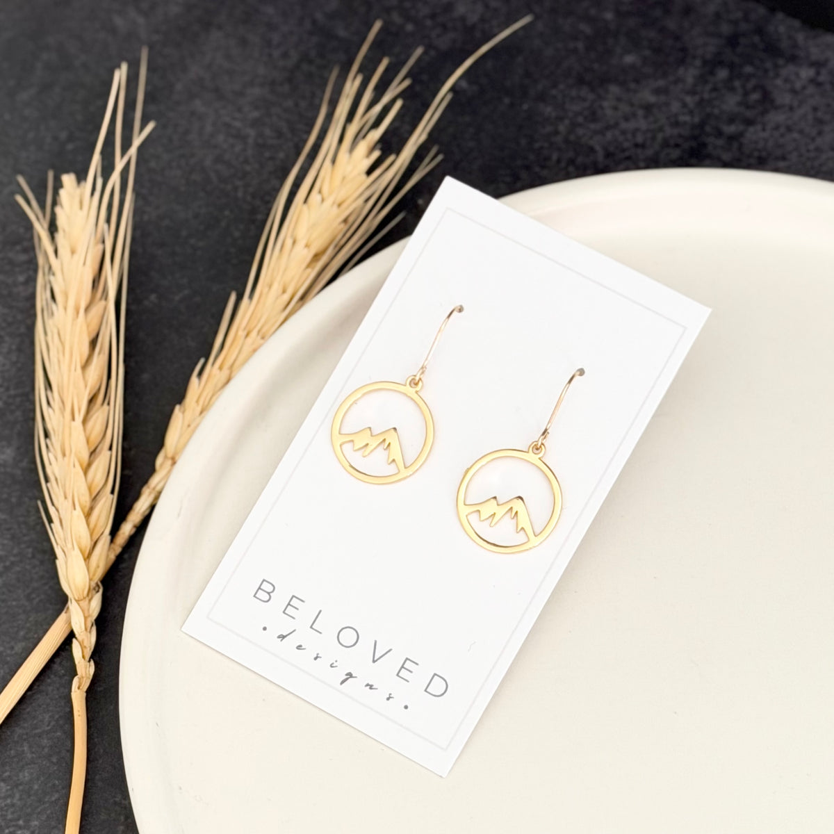 Mountain Earrings | Gold