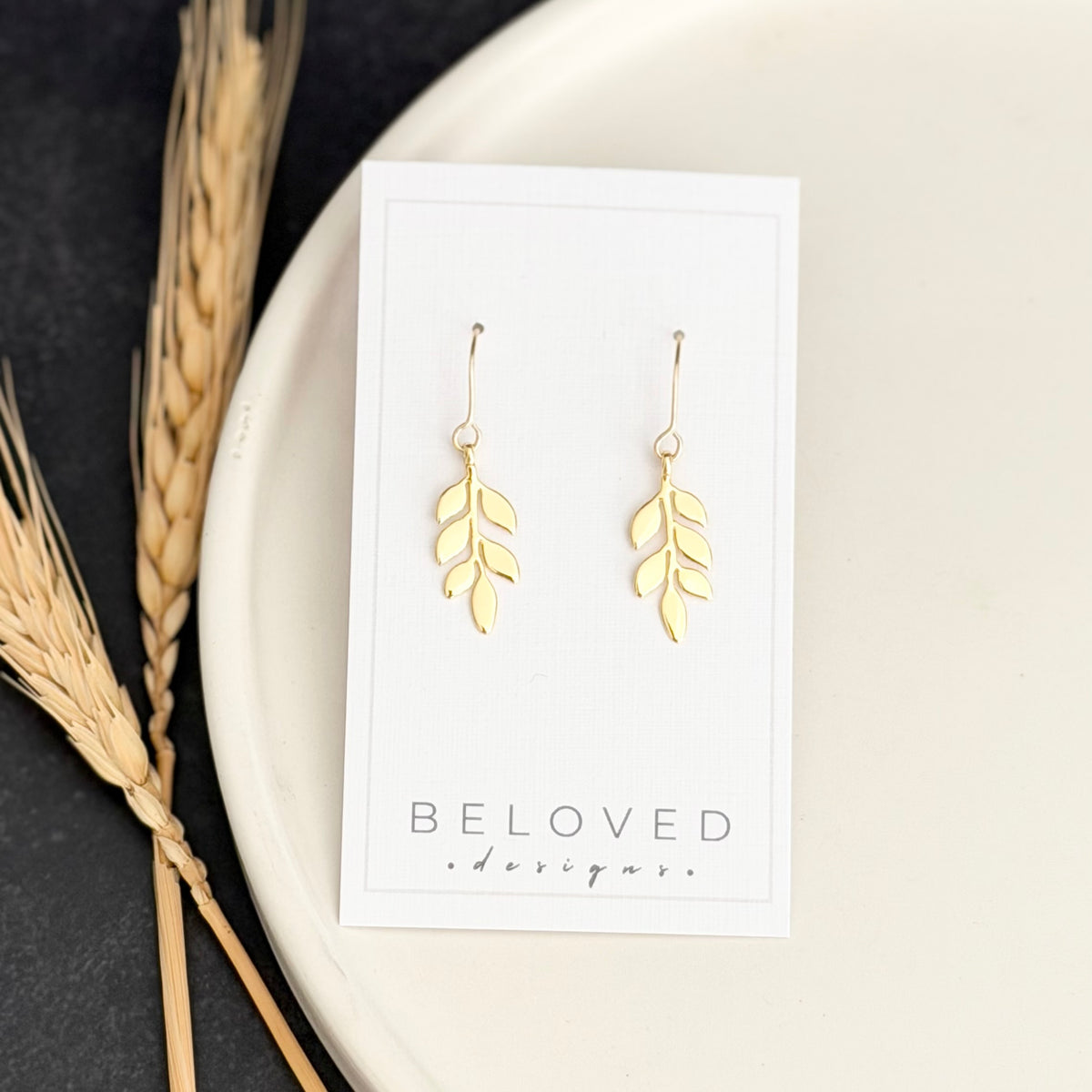 Vine Earrings | Gold