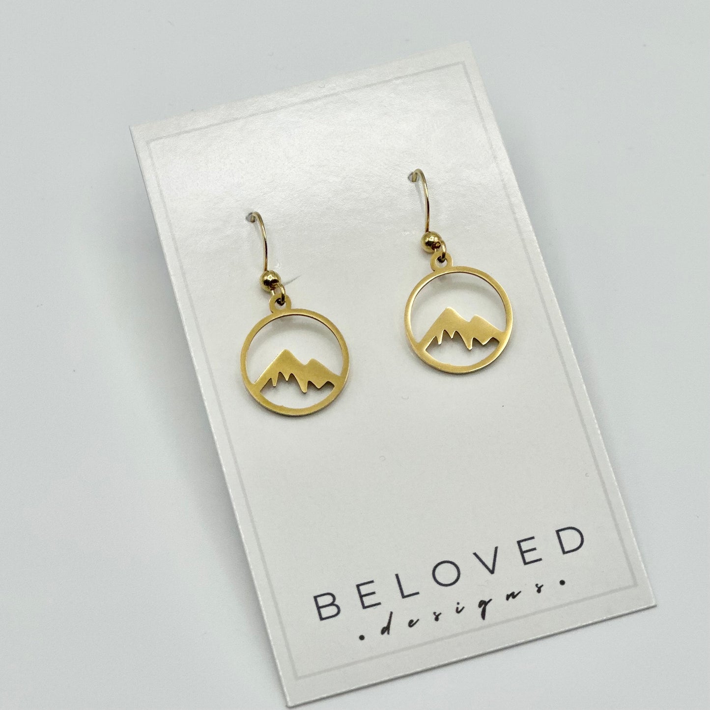 Mountain Earrings | Small Gold