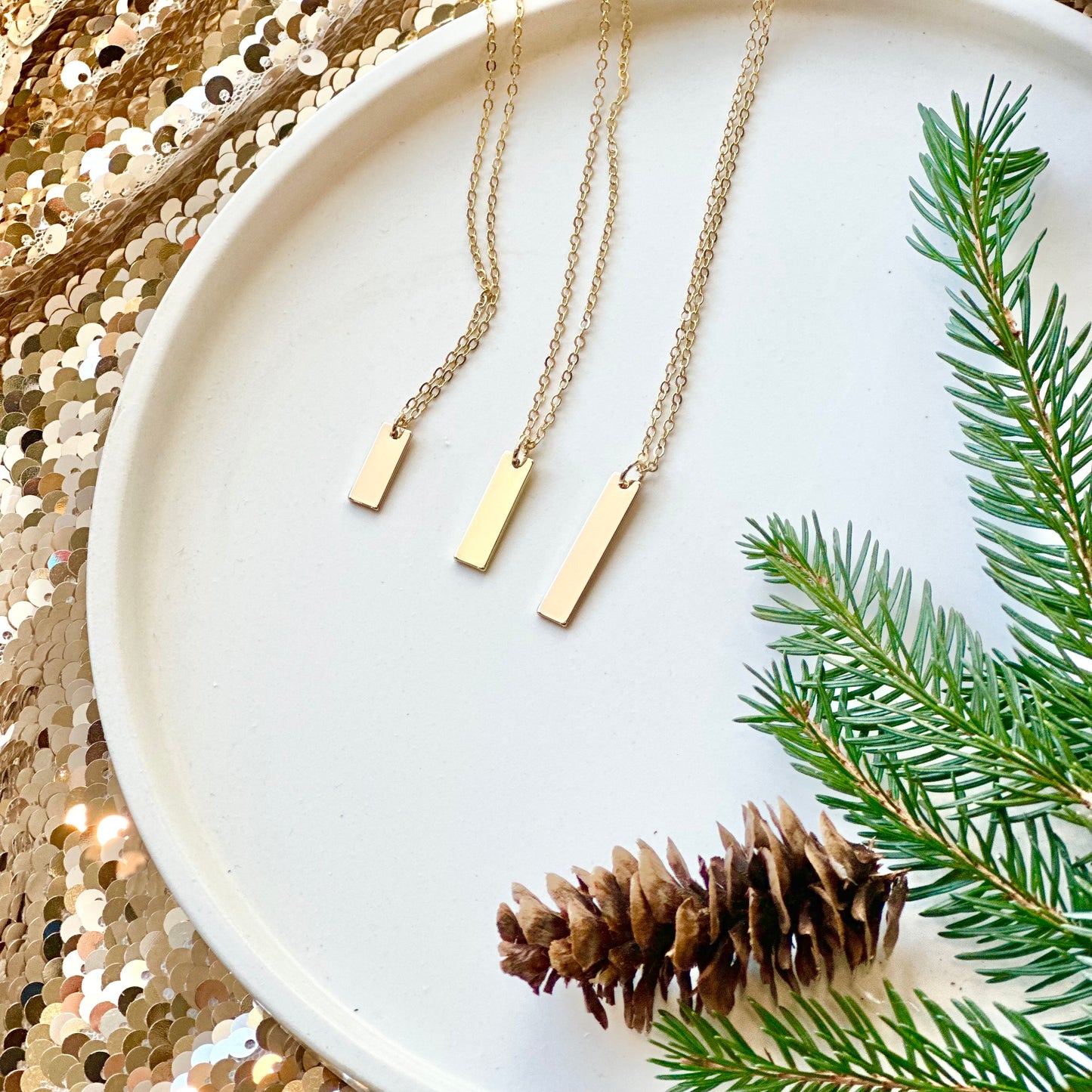 Gold Bar Necklace