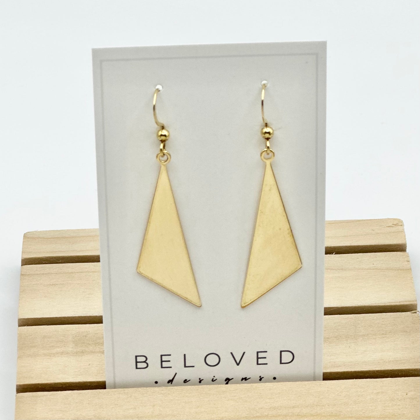 Triangle Earrings | Gold