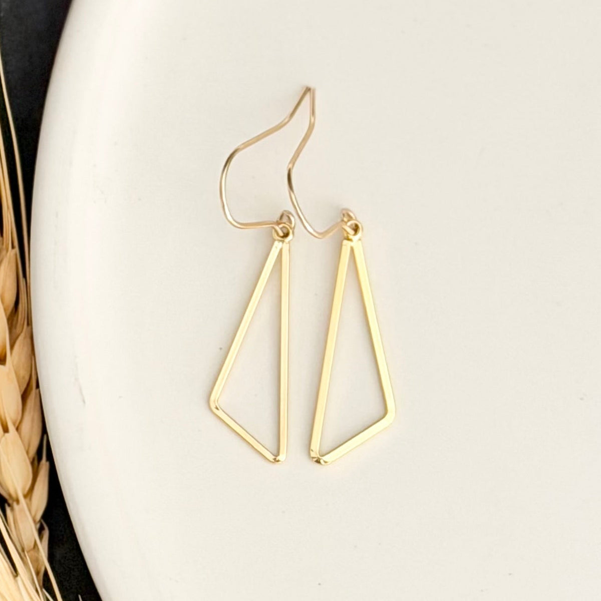Open Triangle Earrings