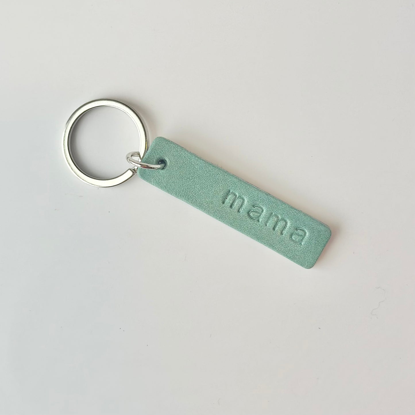 Leather Tab Keychain