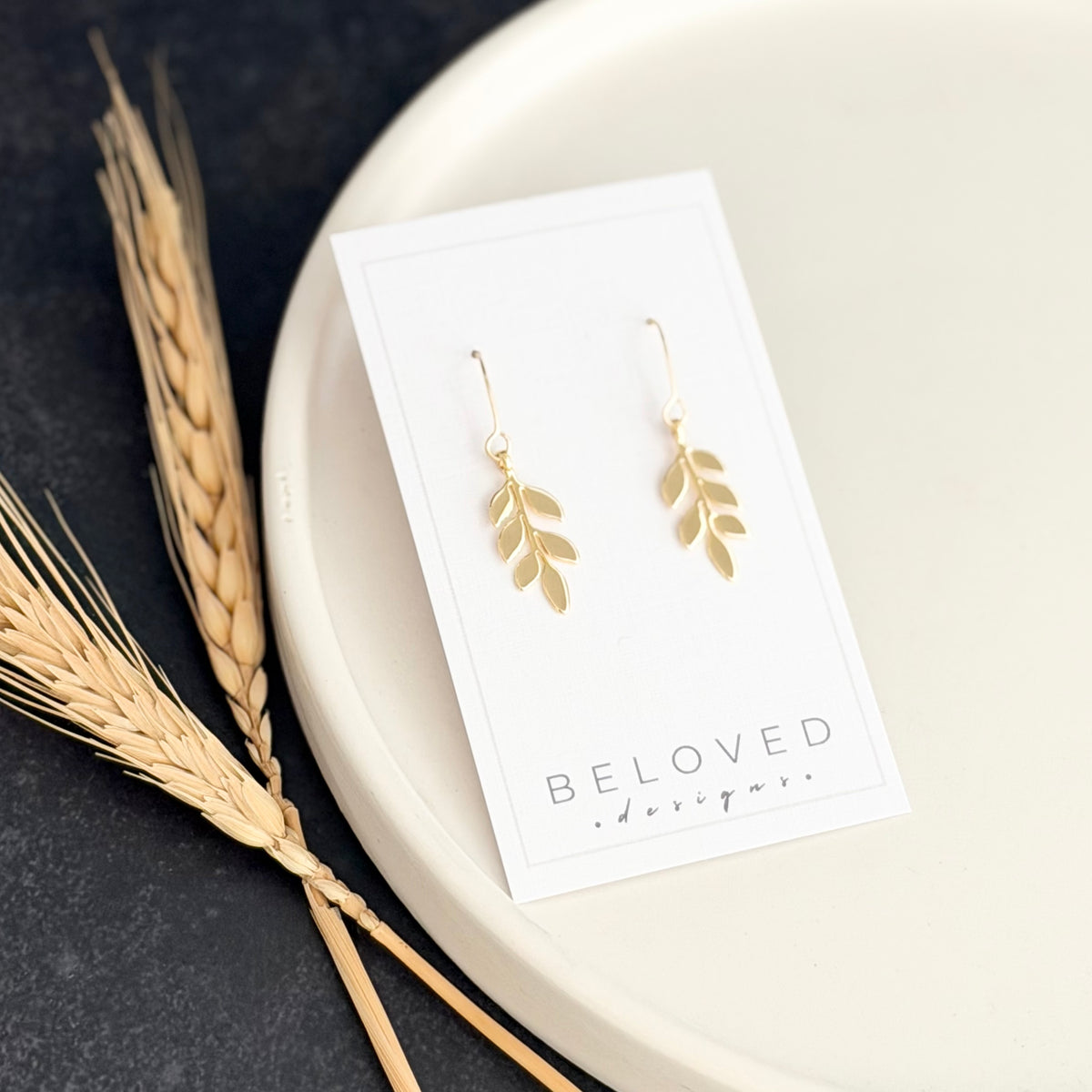 Vine Earrings | Gold