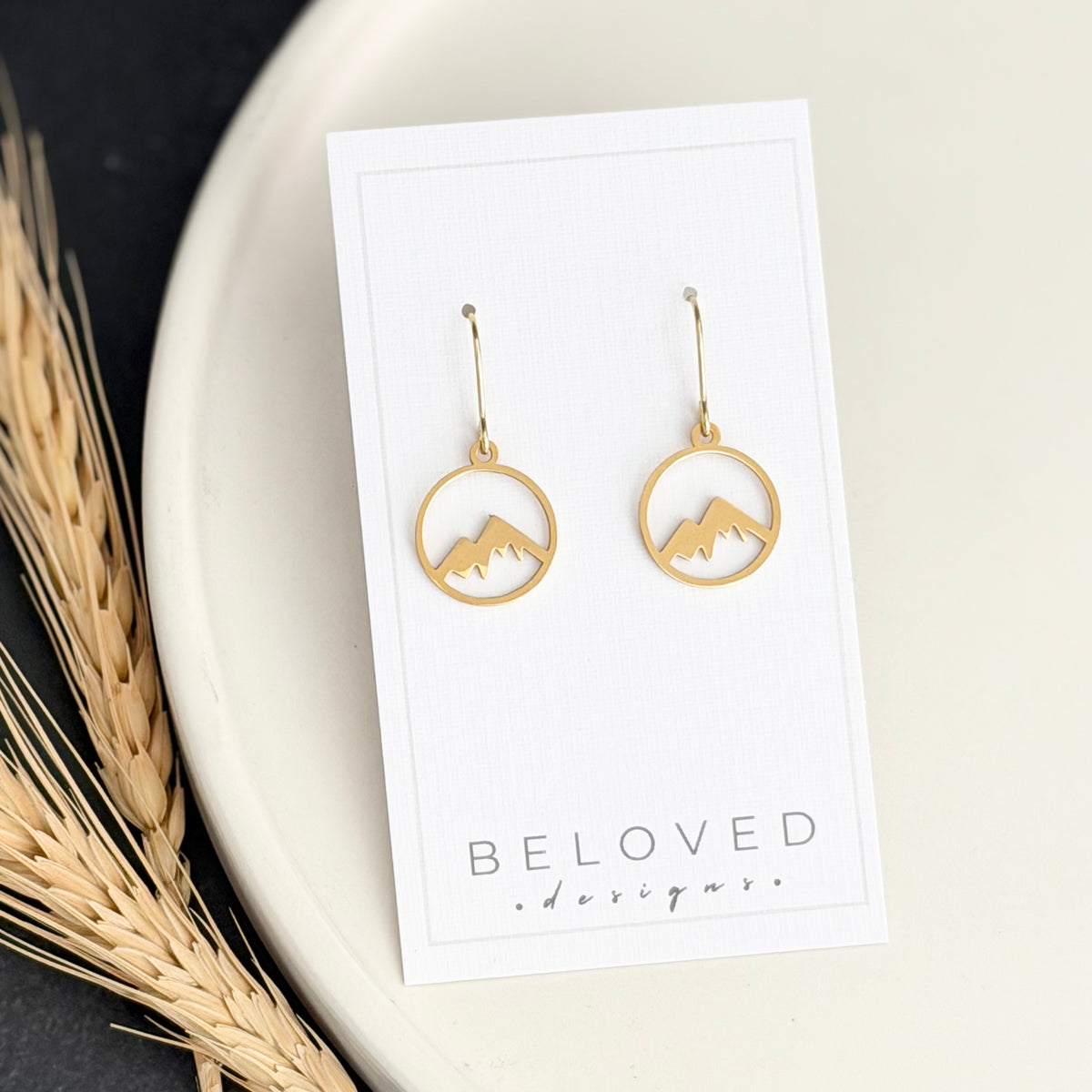 Mountain Earrings | Small Gold