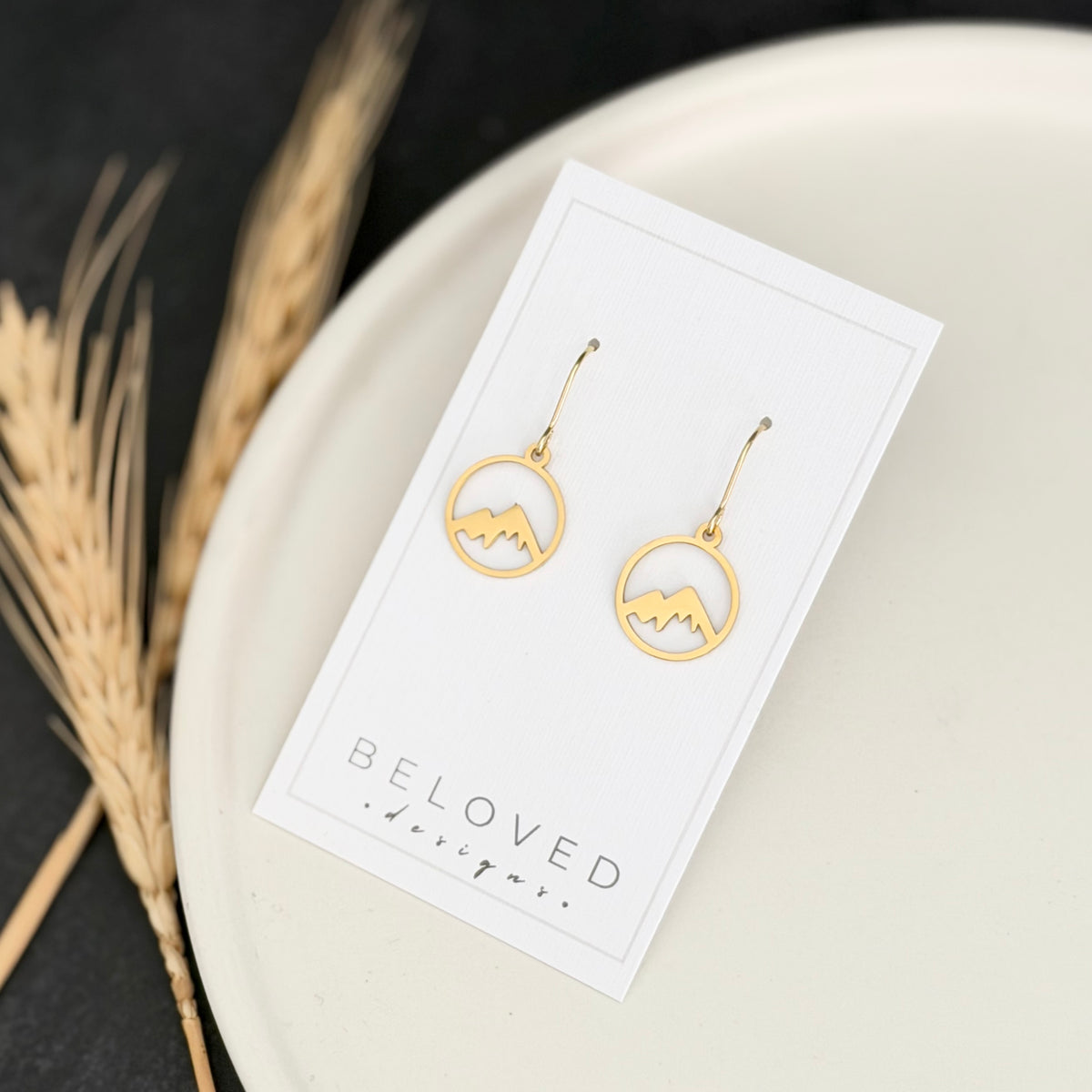 Mountain Earrings | Small Gold