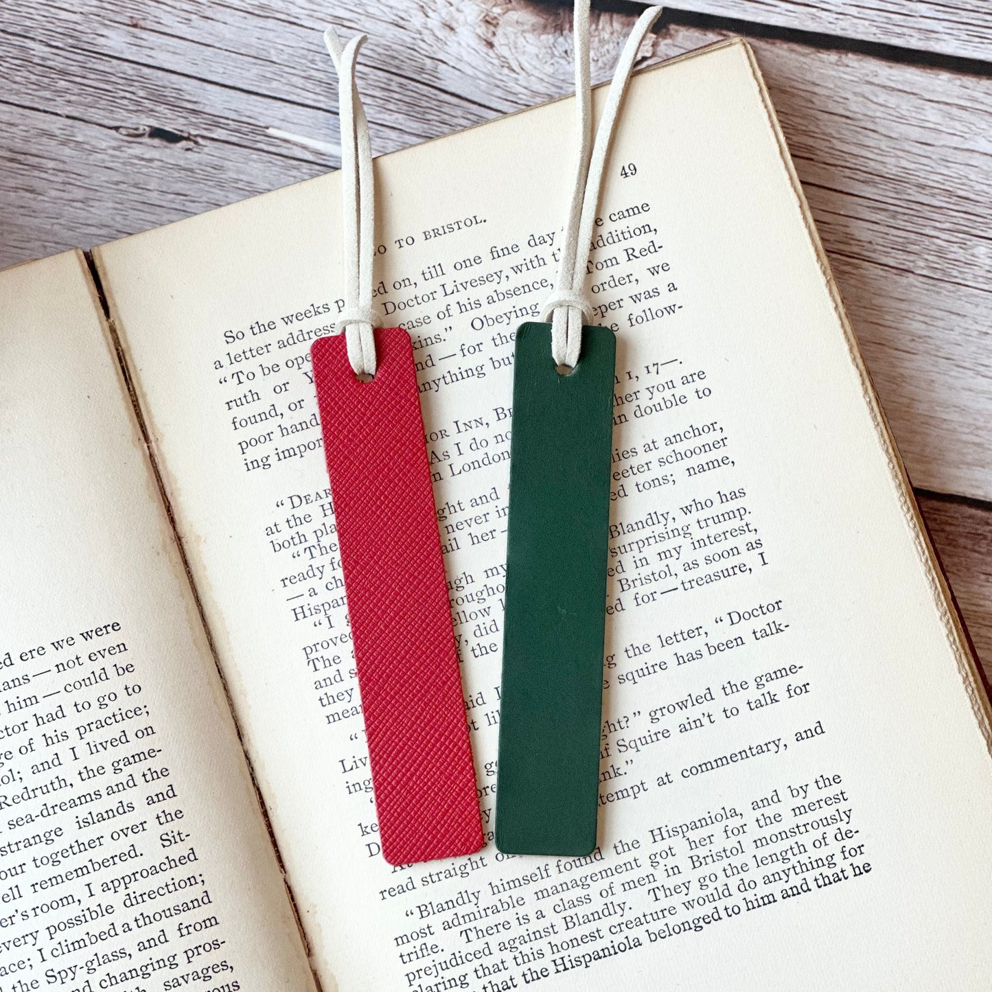 Leather Bookmark - Holiday Collection