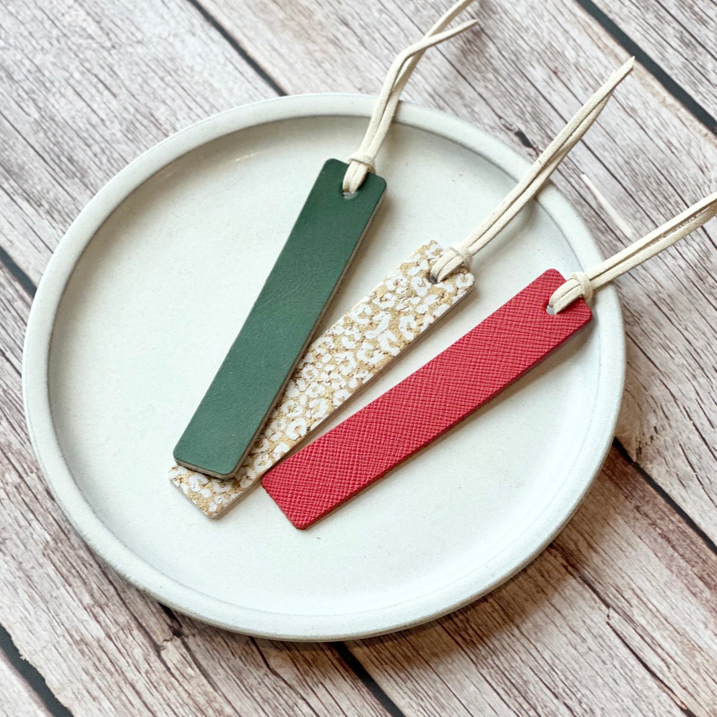 Leather Bookmark - Holiday Collection