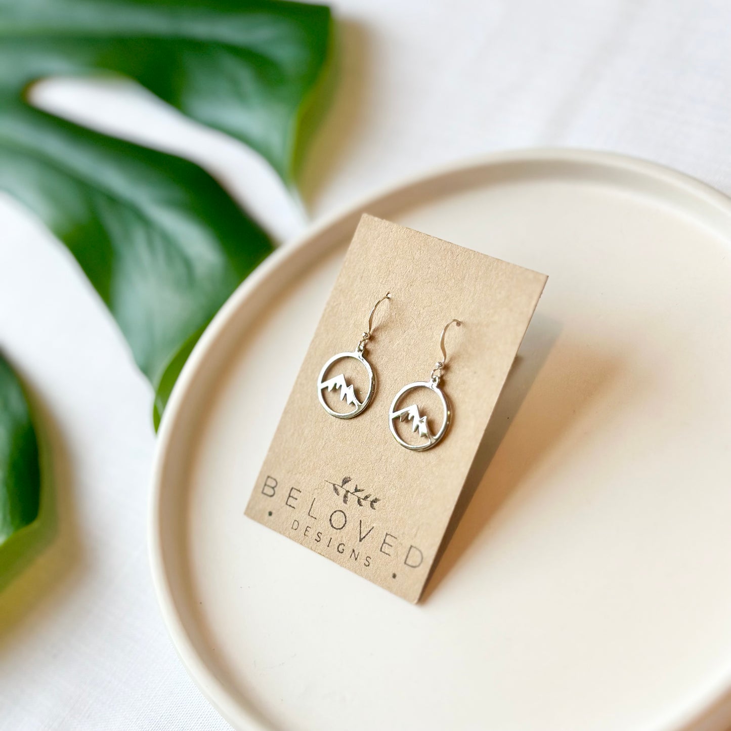 Silver Plated Mountain Silhouette Necklace