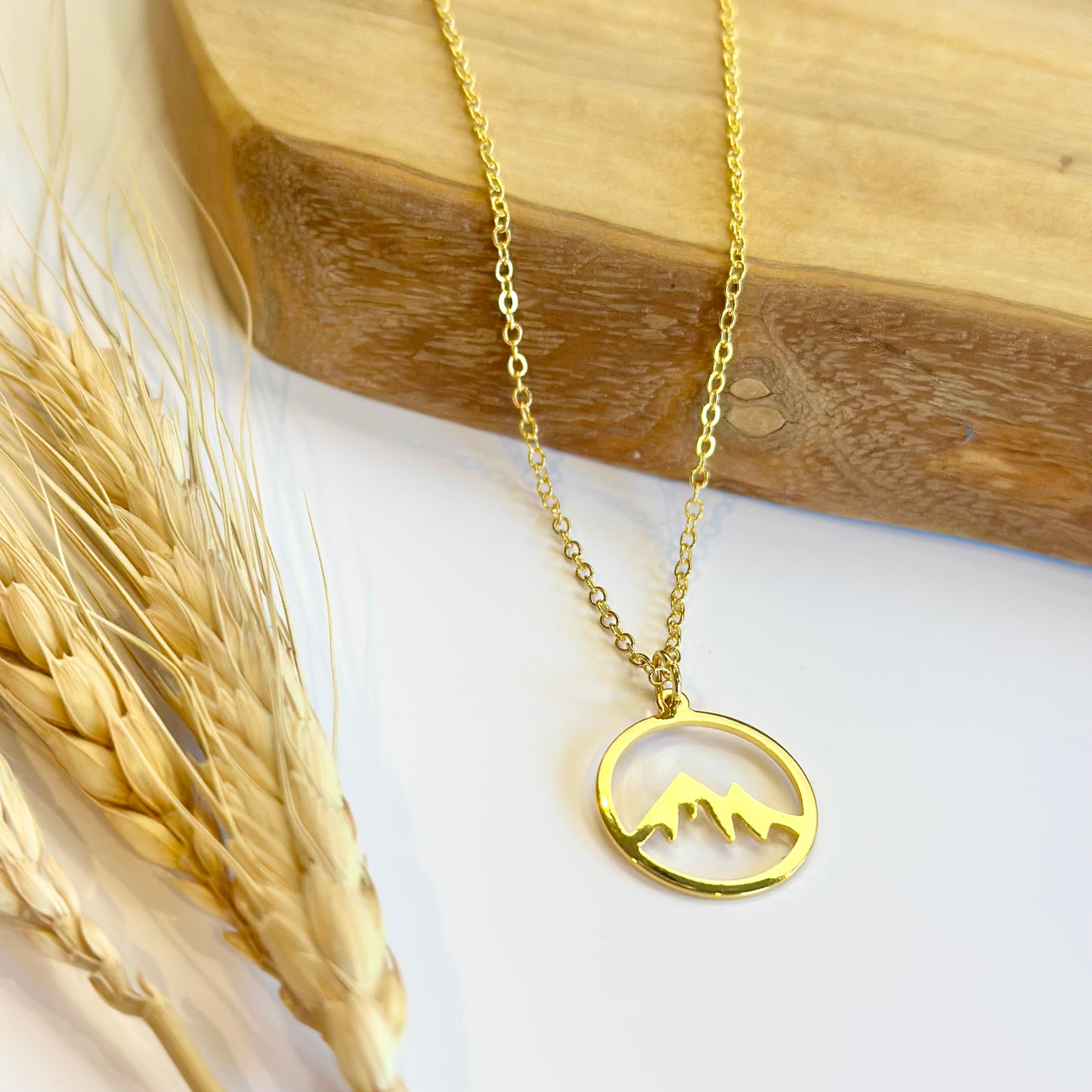 Gold Plated Mountain Necklace