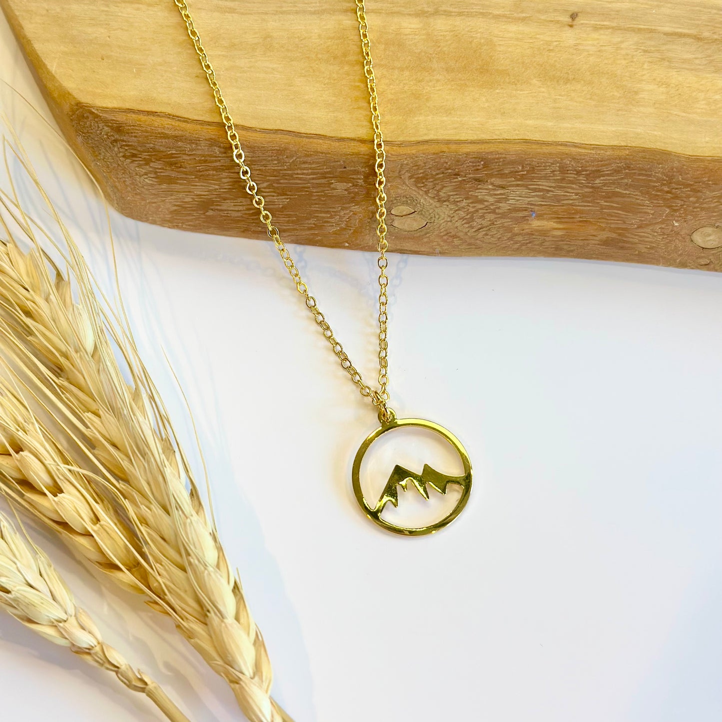 Gold Plated Mountain Necklace