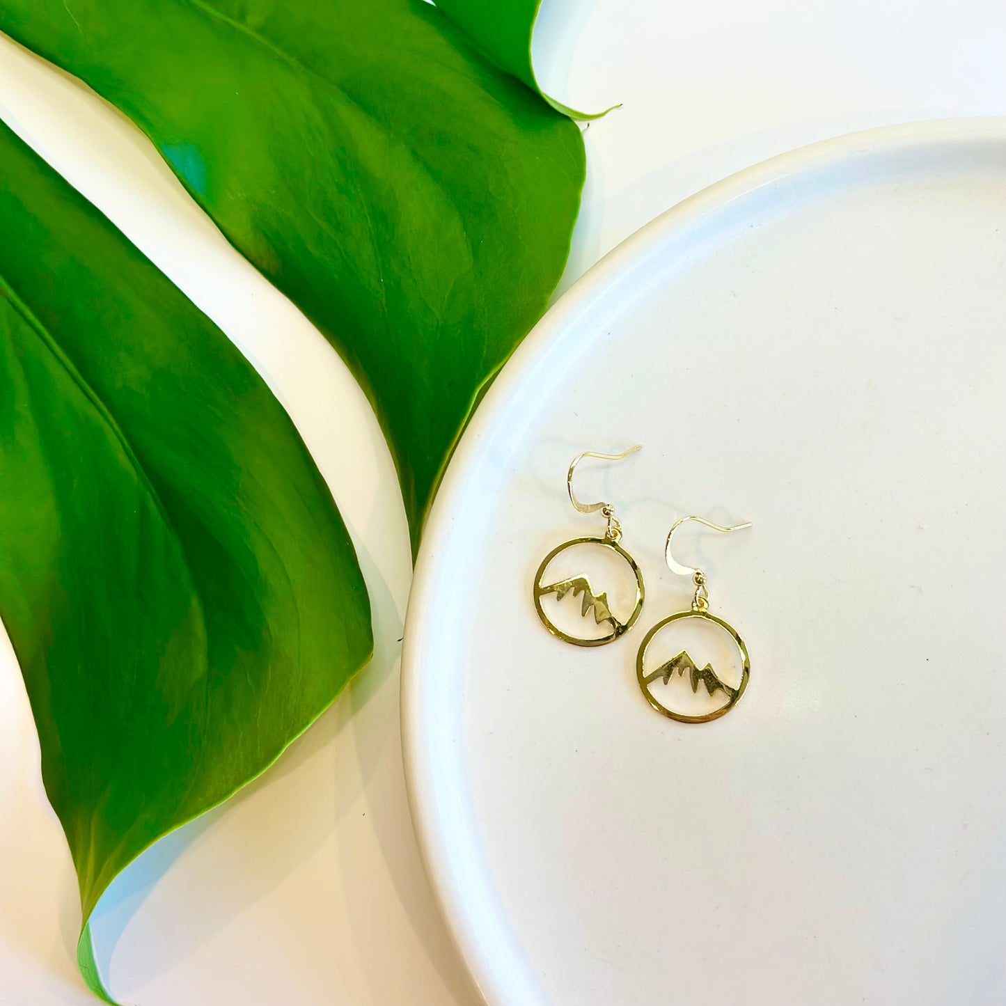 Mountain Earrings | Gold