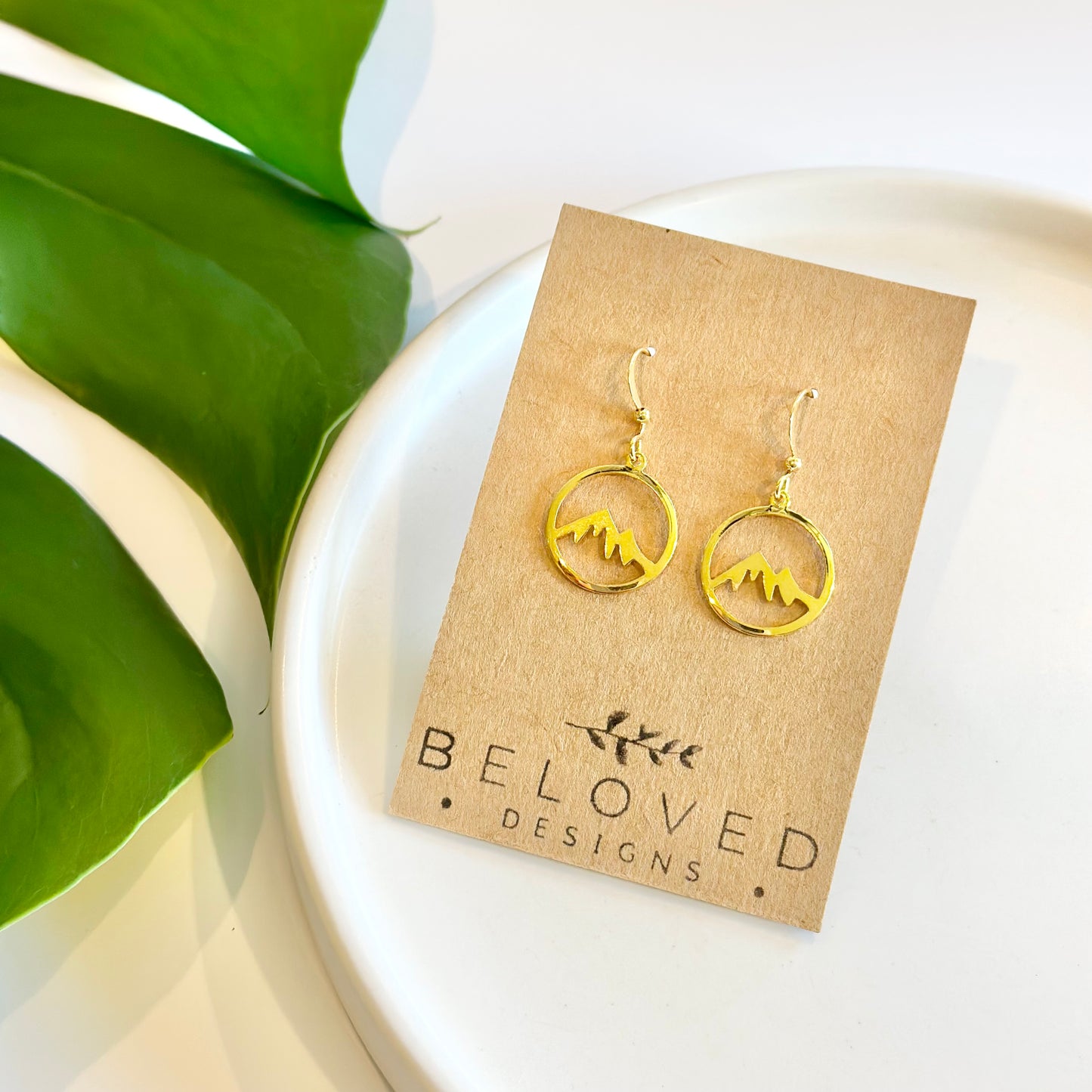 Mountain Earrings | Gold