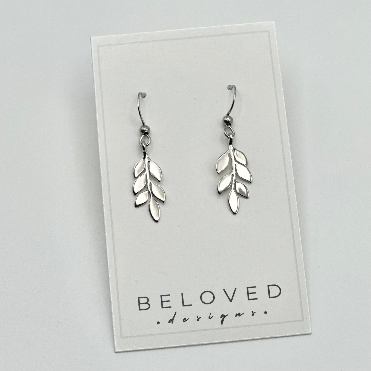 Vine Earrings | Rhodium
